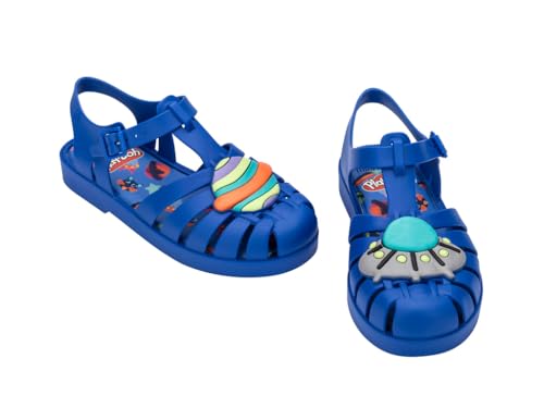 Image of mini melissa Possession Jelly Fisherman Sandal for Toddler and Kids | Iconic Fisherman Jelly Sandal for Toddlers & Girls, Adjustable Buckle, Waterproof, Bubblegum Scent, Play & Dress Shoes