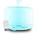 Diffusore oli essenziali MEVA 300 ml (confezione da 10, 2 o senza essenze di Regalo da scegliere) ULTRASONICO, 7 colori LED, umidificatore di olio essenziale aromaterapia (senza essenziali)