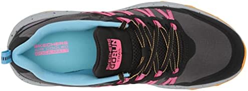 Skechers Women's GO Run Trail Altitude-River Sneaker, Black/Light Blue, 9 | Image 4