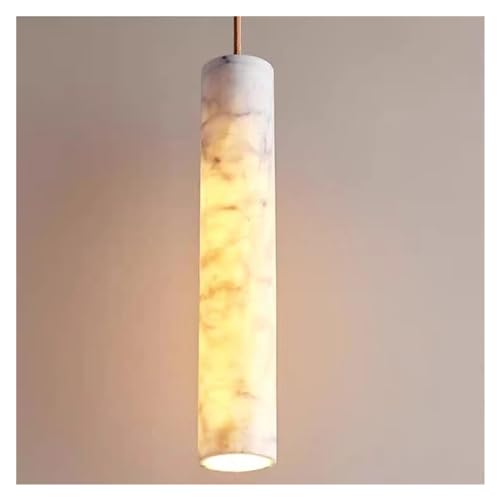 Lampe suspendue marbre moderne pour éclairer un comptoir sombre