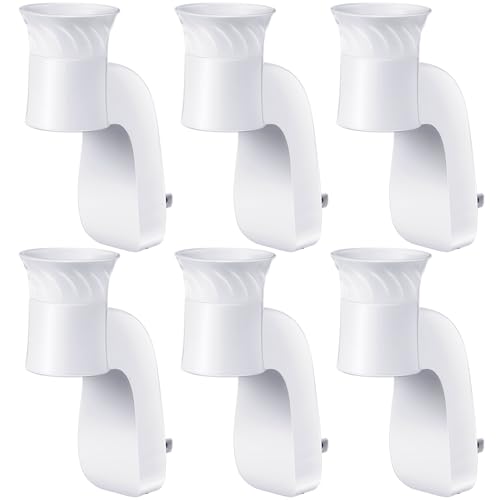 Hohean 6 Pack Wall Fragrance Plug in Compatible with Bath and Body Works WallFlower Fragrances, ETL Certified, Rotatable, Precise Scent Control Fragrance Diffuser Plug for Home, Office (White)