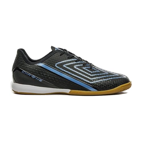 Chuteira Futsal, Chrome, Umbro, Masculina, Preto/Azul/Preto, 42