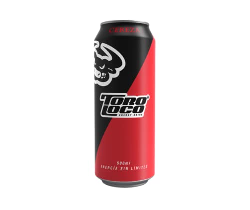 Toro Loco Premium Energy Bebida energética saludable SABOR CEREZA 50cl (x12)