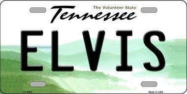 DOGT Elvis Tennessee Novelty Metal License Plate Vintage TIN SIGN Size: Approx. 20 * 30cm/ 7.8 * 11.8 inch(L * W)