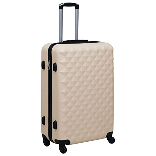 CHARMMA Hardcase Trolley Set 2 pcs Gold ABS,Suitcases-924313