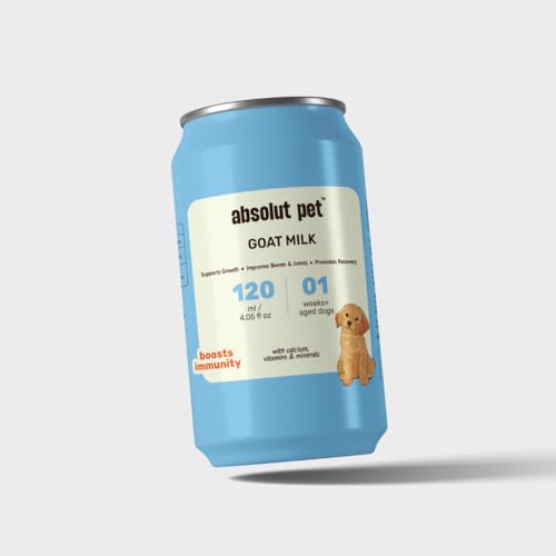 Image of Absolut Pet Lactose Free Milk for Dogs, Ready to Serve High Protein Milk with Calcium & Vitamins | Complete Daily Nutrition with Easy Digestion (120ml, Pack of 4)