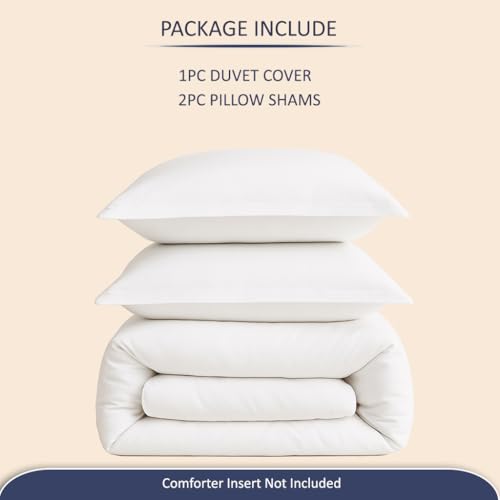 Funda nórdica de algodón Egipcio eBeddy Linens de 120 x 120 premium con cremallera 5