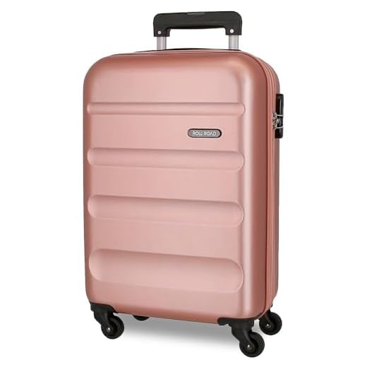 ROLL ROAD Flex Cabin Suitcase in Pink