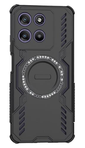 Image of ShieldTech Back Cover Case for Motorola Moto G57 Power 5G | 360 Protection Mobile Phone Case Mag-Safe | Motorola G57 Power Back Cover | Moto G 57 Power Back Case 5+G - Black TPU+PC