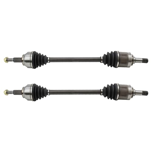 Image of TRQ Rear CV Axle Assembly Set 2 Piece with 2 Speed Transfer Case with 195mm Rear Axle Ring Gear Compatible with 2011-2013 Dodge Durango V8 5.7L 2011-2021 Jeep Grand Cherokee 2022 Grand Cherokee WK