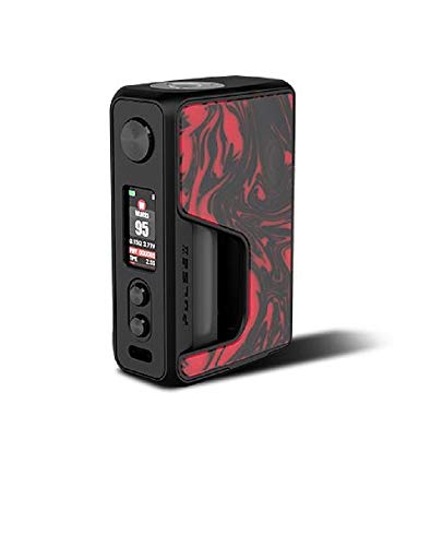 Vandy Vape Pulse V2 BF Box Mod für E-Zigarette, 95 W, Bluetooth-Konfiguration von Smartphones, USB-C-Anschluss, 7 ml Flüssigkeit (Flame Red Resin) Cover