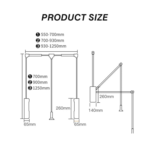 Tringle à vêtements extensible en aluminium pour dressing organisé