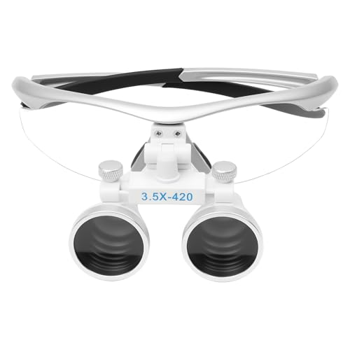 Lente d'ingrandimento professionale dentale, 3,5 x 420 mm, lente d'ingrandimento,