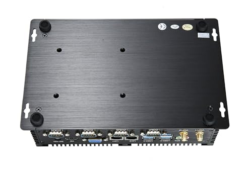 Image of KINGDEL Powerful Mini Desktop Computer, Fanless Industrial PC, i5 Dual Core CPU, 8GB RAM 128GB SSD, 2xNICs, 4xUSB 3.0, 4xCOM RS232, HD Port, Metal Case, WF, Silent Working