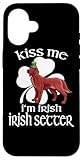 Photo Gallery custodia per iphone 16 cane setter irlandese kiss me i m irish shamrock st patricks day Photo Gallery custodia per iphone 16 cane setter irlandese kiss me i m irish shamrock st patricks day