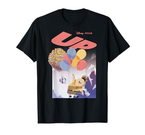 Disney Pixar Up Movie Poster Cartoon Style Graphic T-Shirt T-Shirt