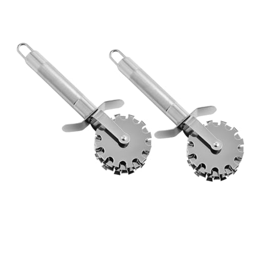 Cabilock 2pcs Stainless Steel Meat Tenderizers for Kitchen Beef Pork Pounding Tool Rolling Design for Softer Tastier Meat Cooking Gadget for Home Chefs