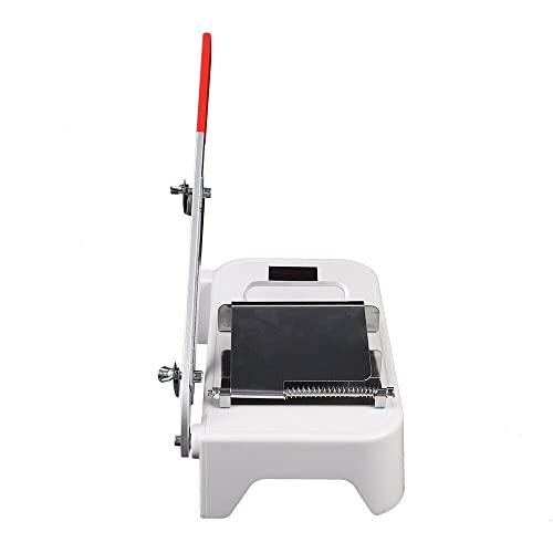 Manual Frozen Meat Slicer, Stainless Steel Meat Slicing Machine, Adjustable Cutting Thickness 0.01-0.98in, Thickness Slicer for Beef Mutton Roll Bacon Hams Herbs, Silver - Image 7