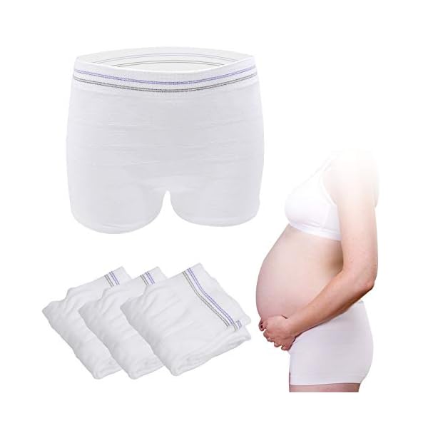 HANSILK Schwangerschaft/Kaiserschnitt/Inkontinenz/Reisen Wöchnerinnen Damen Slip Underwear