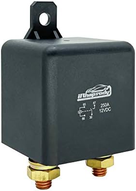 irhapsody Relay 250A, 12V Continuous Duty Relay, 4 Pin Starter Relay, Spst High Current High Power On/Off Control Relay, Split Charge Relay Switch