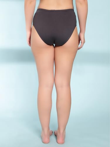 Image of Shasmi Women's Super Combed Cotton Mid Low High Rise Coverage Hipster Full Briefs Breathable with Concealed Waistband Ladies Underwear Panties (Hipster 8901)
