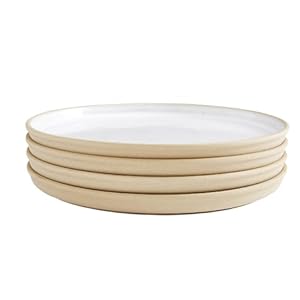 Portmeirion Minerals Dinner Plate Moonstone Set of 4 | 10.5 Inch Ceramic Serving Plate made from Stoneware | Dishwasher, Microwave, Freezer, and Oven Safe | Perfect for Kitchen Entertainment