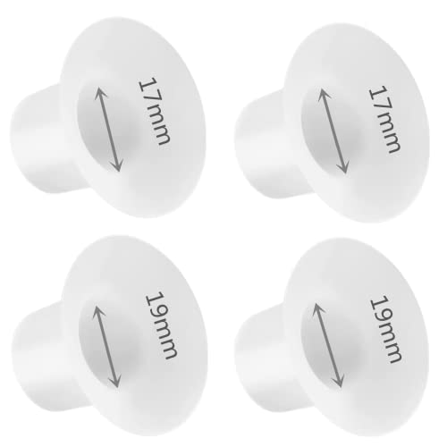 Image of Mayyatt Flange Inserts 17mm 19mm Mixed Breast Pump Parts Replacement Size Reduction Turn 24/25mm Pump to 17/19mm Optimize Milk Flow