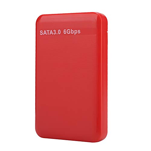 Caja externa Qiilu 2.5 pulg USB 3.0 SATA 6 Gbps roja miniatura 7