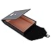 KUIDAMOS Zigarren Humidor, Mini tragbare Leder Humidor Zigarrenschachtel, Holz Zigarettenbehälter Aufbewahrungskoffer, 10-15 Zigarren Kapazität, Zedernholz Fall für Feuchtigkeitskontrolle(Schwarz)