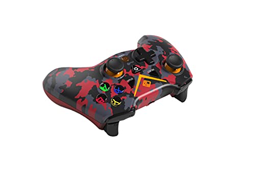 Image of Cosmic Byte C3070W Nebula 2.4G Wireless Gamepad for PC supports Windows XP /7 /8 /10 /11, Sensitive Triggers, Upgraded with USB C Port, Rubberized Texture (Camo Red)