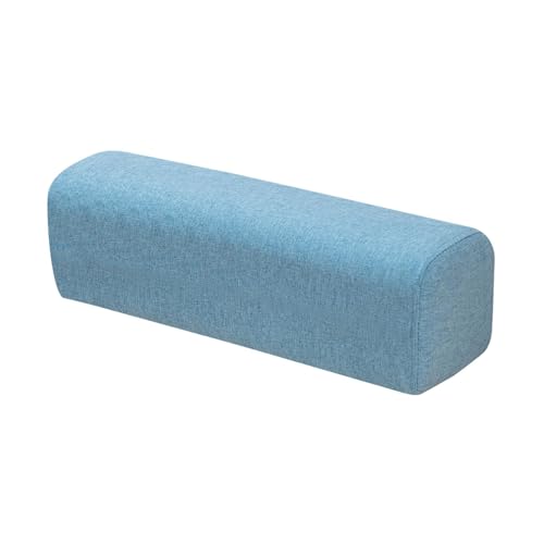 Image of Side Arm Rest Pillow Bolster High Density Foam Armrest for Couch Car Bedroom Light Blue|Bedding|Bed Pillows