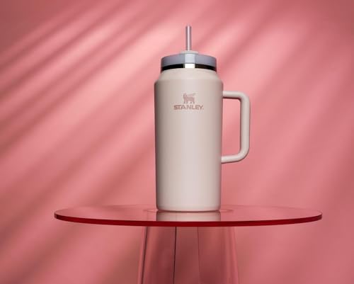 Image of STANLEY Quencher H2.0 Tumbler with Handle & Straw 64 oz | Flowstate 3-Position Lid | Large Capacity for Travel & Sports | Insulated Stainless Steel Cup | BPA-Free | Rose Quartz 2.0