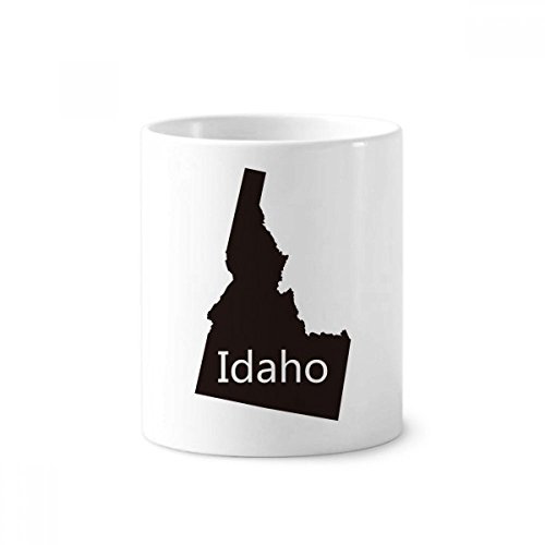Porte-brosse à dents carte États-Unis Idaho - Idée cadeau originale en céramique