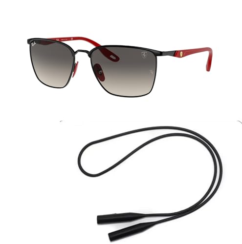Ray-Ban RB3673M Sunglasses Bundle: RB 3673M F04111 Matte Black Grey Gradient Dark and Universal Anti-slip Silicone Leash2