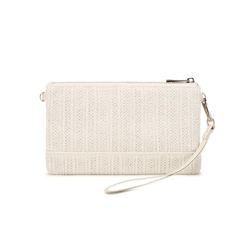 Image of Straw Clutch Purse for Beach Summer Vacation Bag Woven Handbag for Women