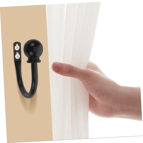 Retenedores de cortinas en forma de U para decorar ventanas de salon con ganchos Alipis 6