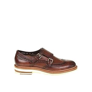 Santoni Luxury Fashion Uomo MGHI15282JI8SGTQM48 Marrone Pelle Monk Strap | Stagione Outlet