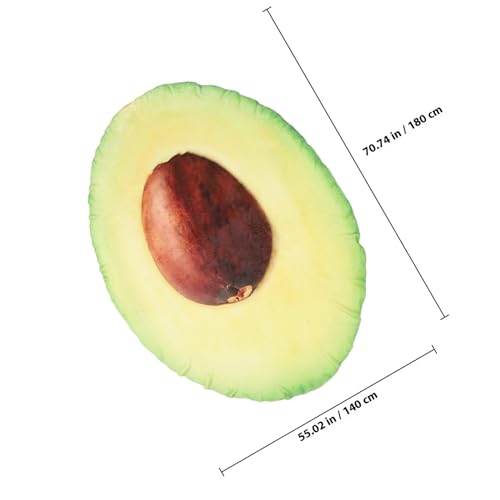 Couverture avocat réaliste en polyester doux pour soirées cocooning et camping - 3