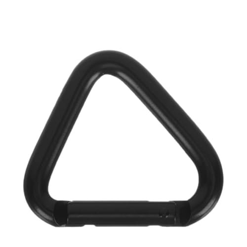 Mosquetón triangular con diseño estable de aluminio y gancho anticaída para montañismo