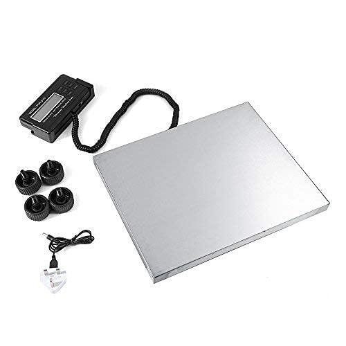 Przenośna waga platformowa, waga pocztowa w skali przemysłowej, precyzyjna waga cyfrowa ze stali nierdzewnej, wodoodporna, 150 kg / 0,05 kg ， 300 kg / 0,1 kg