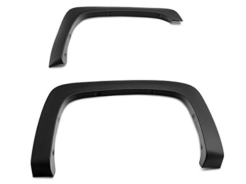 Duratek OEM Style Fender Flares | Durable Polypropylene Wheel Arch Protection Upgrade | Matte Black Finished | Compatible with 2007–2013 Silverado 1500 Short Box (Excludes Classic Models)