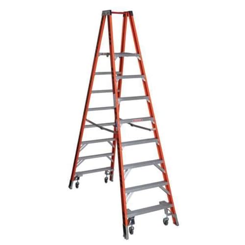 Werner (PT7408-4C) Twin Platform Ladder, Fiberglass