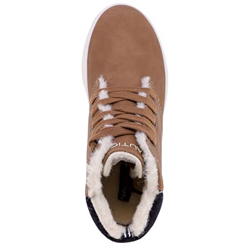 Nautica Kids High-Top Sneakers Youth Boys Lace Up Dress Chukka Boot Little Big Kids-Palar-Tan Ivory Wool-3 #TOP3