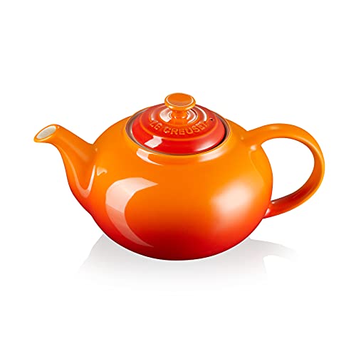 Le Creuset Tetera Classic de cerámica de gres, 1, 3 litros, para 3-4 tazas, Volcanico, 80702130900003 - Imagen 3