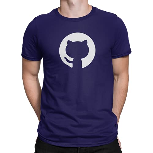 Image of DUDEME GitHub Graphic T-Shirt, 100% Cotton T-Shirts for Programmer, Coding, Developer, Software Mens, Round Neck T Shirts for Women, Half Sleeve Tshirt for Men