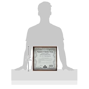 69001 Classic Tray 12 by 12 Inch Mahogany