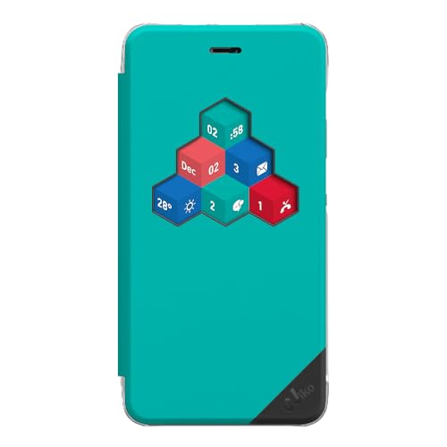 WIKO WISFW0010 Etui folio avec Motif wicube pour WIKO Tommy Bleen