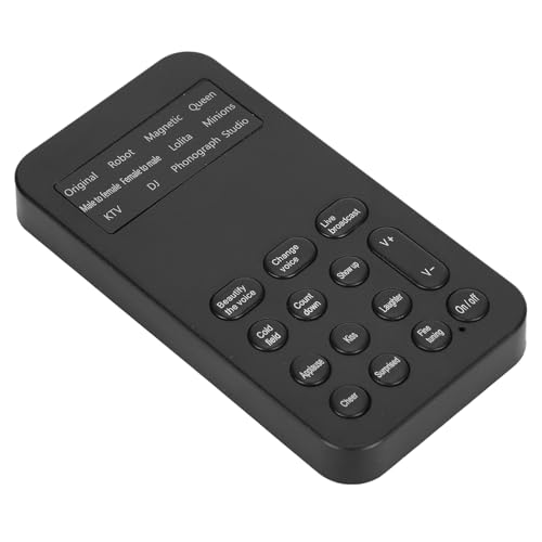Voice Changer, Universal Mini Sound Card, OneKey Voice Change Support Various Languages VoiceChanging for Mobile Phone Computer