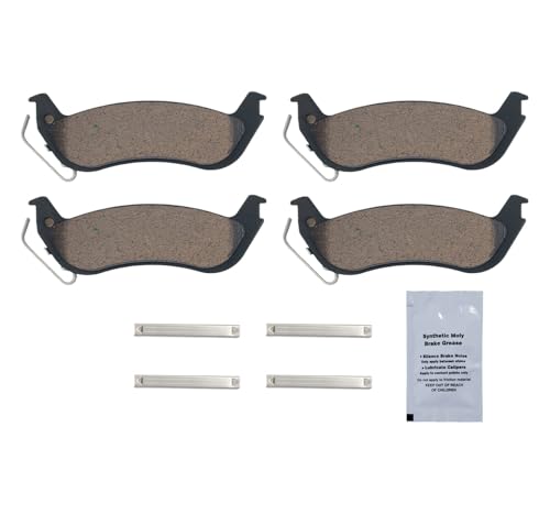Image of HUSCH Rear Ceramic Brake Pads Kit Fit For Ford Crown Victoria 2003-2011 | For Ford Ranger 2010-2011, For Lincoln Town Car 2003-2011, For Mercury Grand Marquis 2003-2011