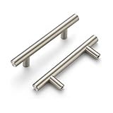 Finest Homes 30 Pack | Brushed Nickel Cabinet Pulls - 5' Length 3' Hole Center, Stainless Steel Handles for Home & Kitchen Drawer Pulls, Cabinet Handle/Cabinet Doors, Elegant Kitchen Hardware.